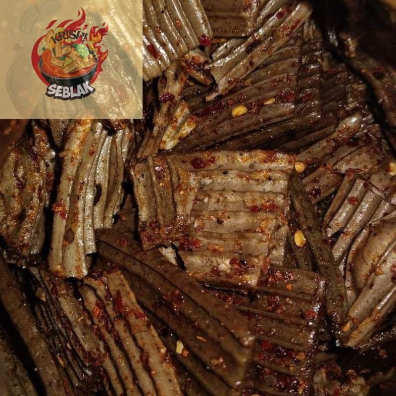 

Seblak krispi Kerupuk Jengkol Pedas Daun Jeruk Kemasan 500gr