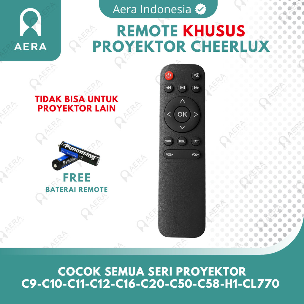 Remote Projector Cheerlux Cl770 - C9 | Remote Proyektor Cheerlux