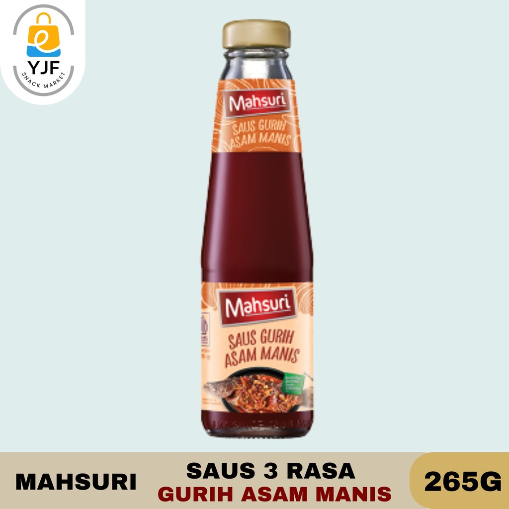 

Mahsuri 3 Rasa Gurih Asam Manis 265GR / Saus Gurih Asam Manis / LKK / Saus Asam Manis