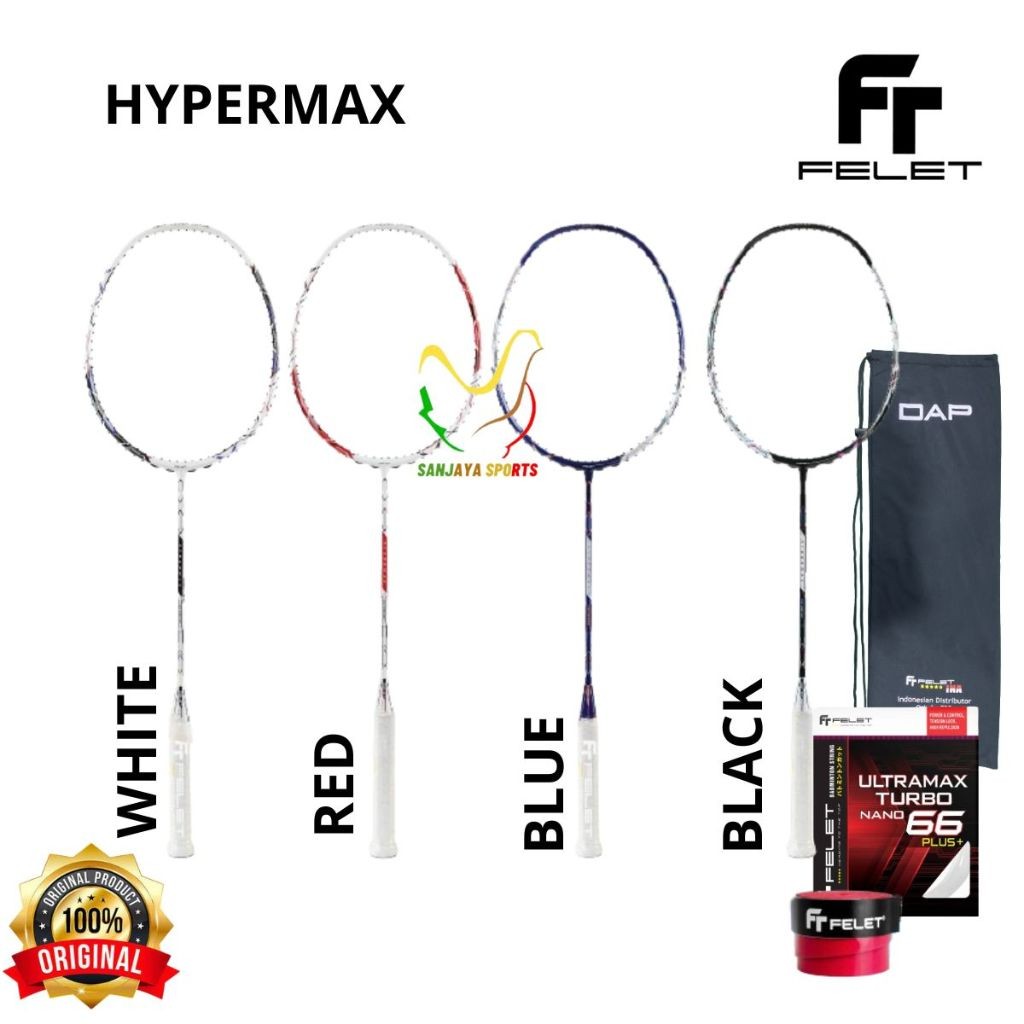 RAKET FELET BADMINTON BULUTANGKIS FELET HYPERMAX ORIGINAL