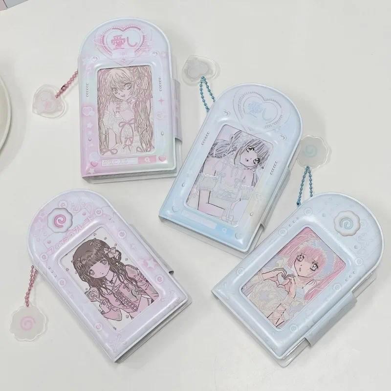 

3 Inch 32 Slots Photo Album Collection Book Photocard Holder Card Holder Sweet Square Hollow INS Cartoon Postcard Holder Binder