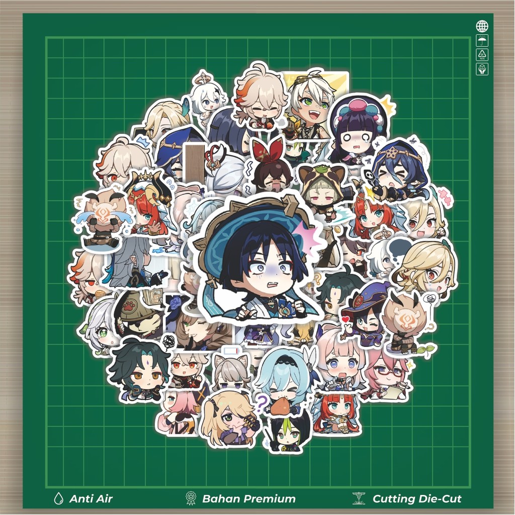 

HOT 50 PCS STIKER Stiker Anime Ghensin Impact Versi 2 Stiker Fashion Cars Decal Dingin Kartu Album Custom Vinyl Anti Air- Sticker Aesthetic Buku Journal Koper Casing HP Tablet Laptop Helm Motor Botol Minum