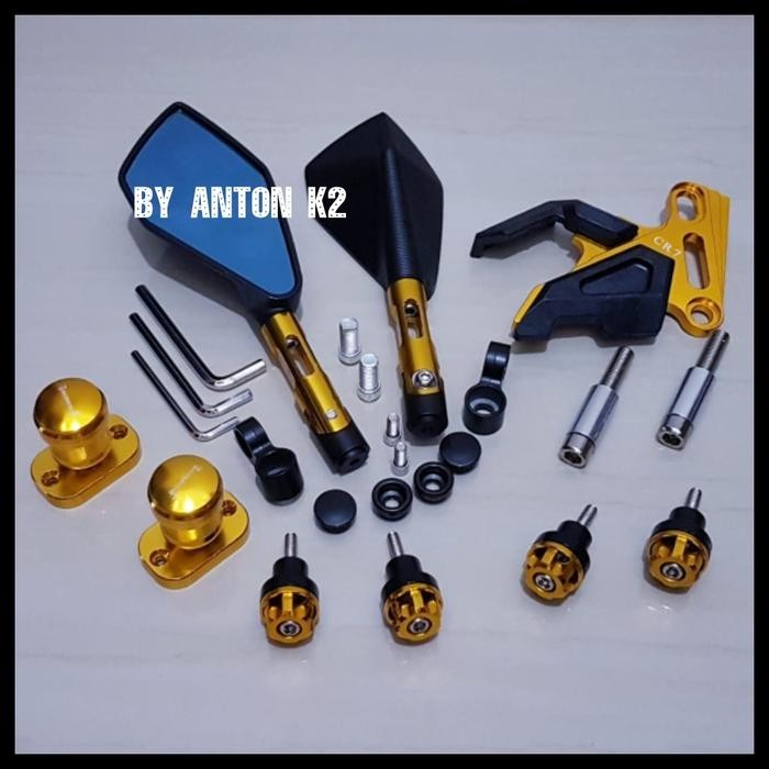 AKSESORIS PAKET 6 ITEM VARIASI MOTOR NMAX/NMAX OLD/N MAX NEW/NMAX NEW - GOLD