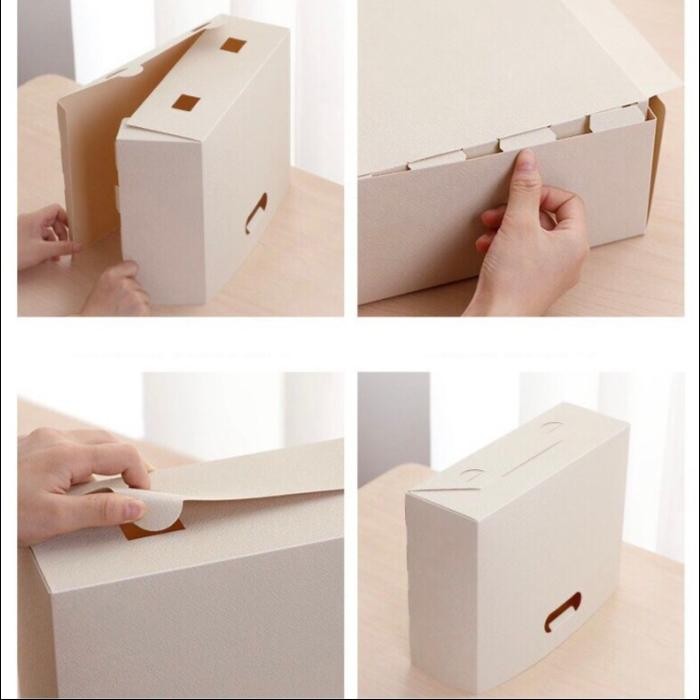 

File Organiser Box Document Books - White