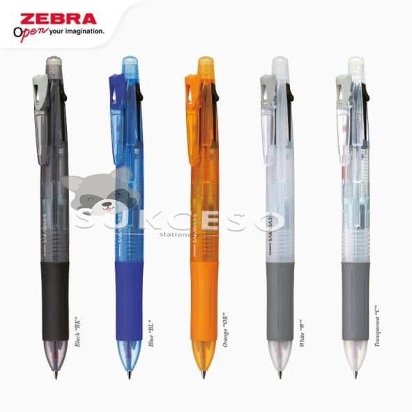 

Zebra Pulpen Sarasa 3+S Gel Pen Plus Warna Berkualitas - Black