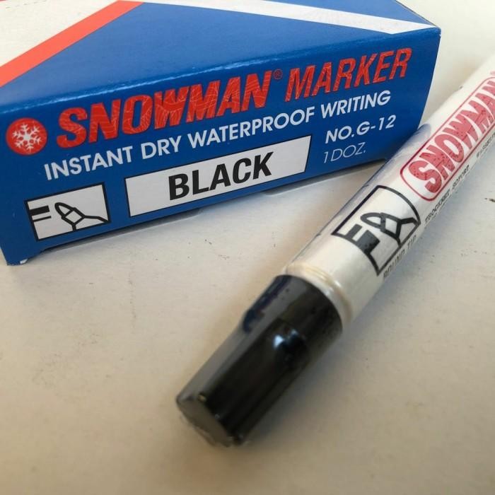 

spidol permanent marker SNOWMAN G-12 lusin - Biru