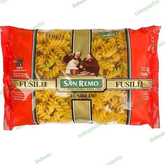 

[PROMO EXP TERBARU] PASTA FUSILLI SAN REMO 500gr Bergaransi Terlaris