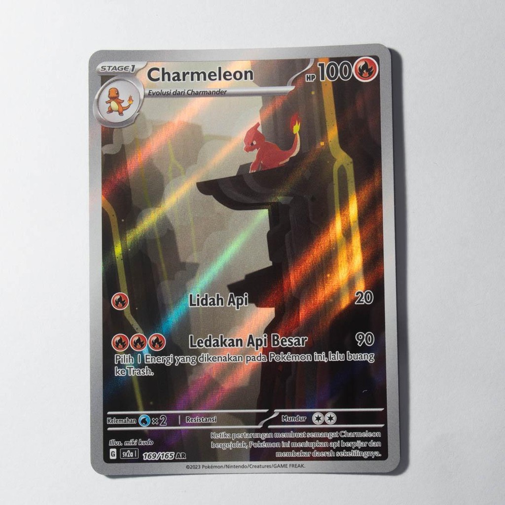 Charmeleon AR 169/165 SV2a Pokemon 151 Kartu Pokemon TCG Original Indonesia