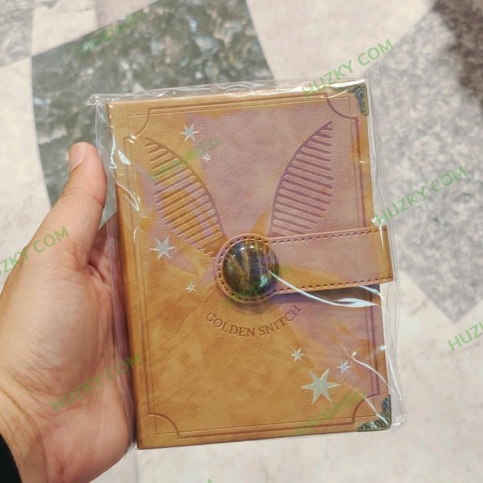 

READY MINISO x HARRY POTTER Hard Cover Book / Buku Jurnal GOLDEN SNITCH
