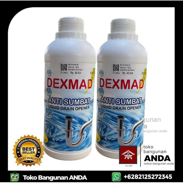 DEXMAD Anti Sumbat Wastafel / Anti Sumbat Saluran / Drain Cleaner / Anti Sumbat / Pembersih Saluran 
