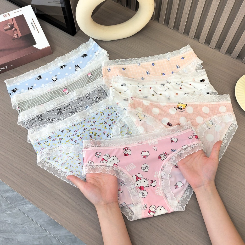 CUCI GUDANG CD1948 Celana Dalam Anak Wanita Renda Motif Kartun Lucu Seamless CD Fashion Korea
