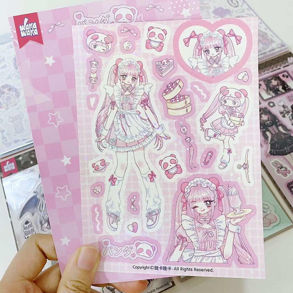 

Deco Scrapbook Sticker DIY Material Decoration Stationery Sticker Anime Girl Journal Planner Idol Card Phone Luggage Laptop