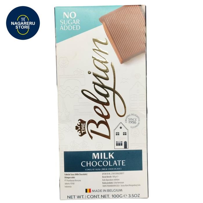 

Belgian milk chocolate no sugar added 100gr