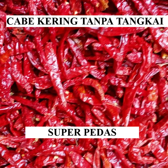 

CABE KERING TANPA TANGKAI SUPER PEDASNYA HEMAT DAN IRIT - 250 gram