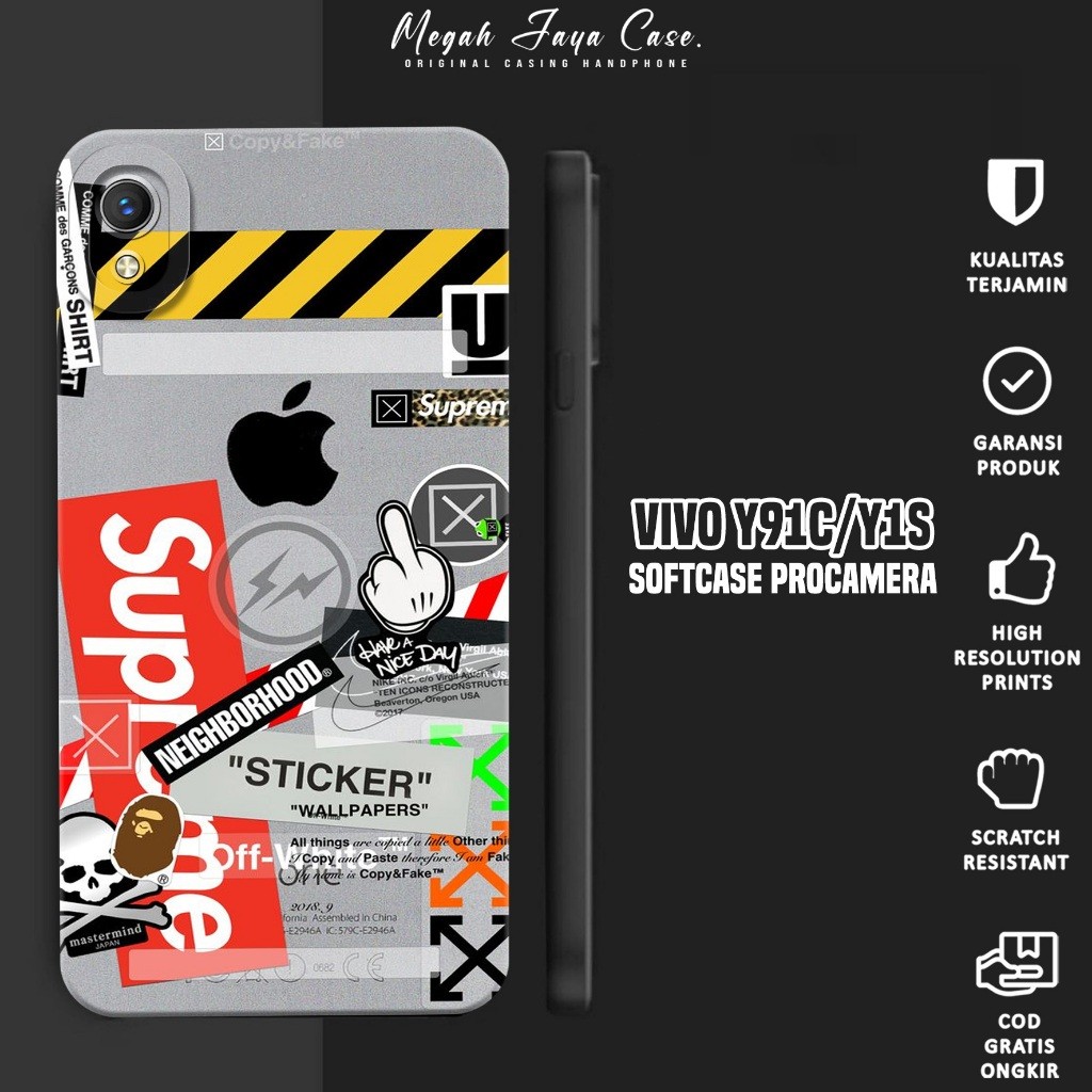 Softcase Hp VIVO Y91C / VIVO Y1S - Case VIVO Y1S / VIVO Y91C Motif BA - Silikon Hp VIVO Y91C - Softc