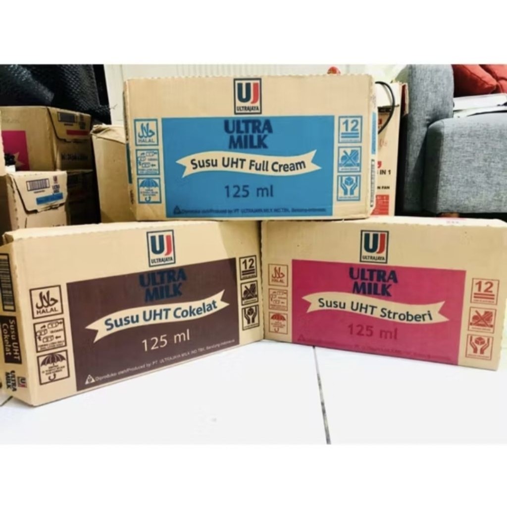 (1DUS) SUSU ULTRAMILK 125 ML/ULTRA MILK  UHT 125 ML