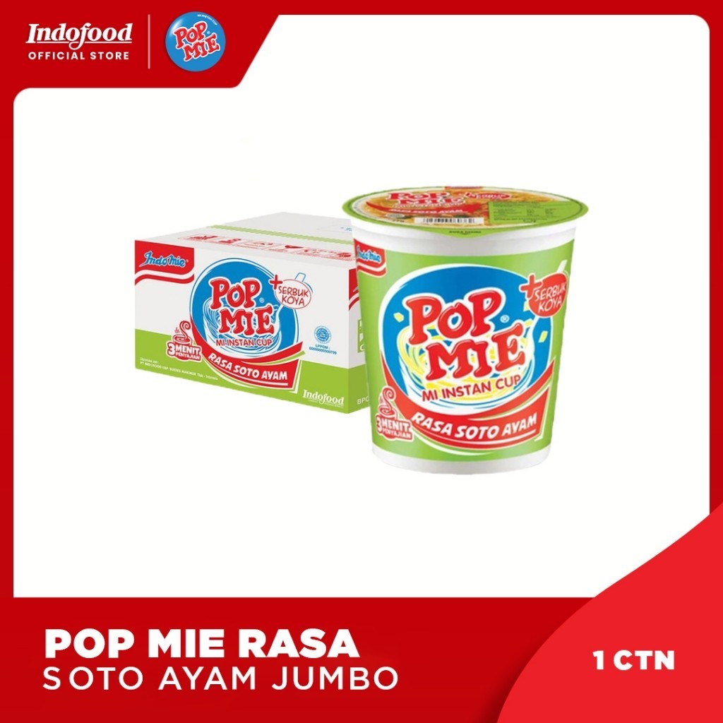 

1 ctn - Pop Mie Rasa Soto Ayam Jumbo