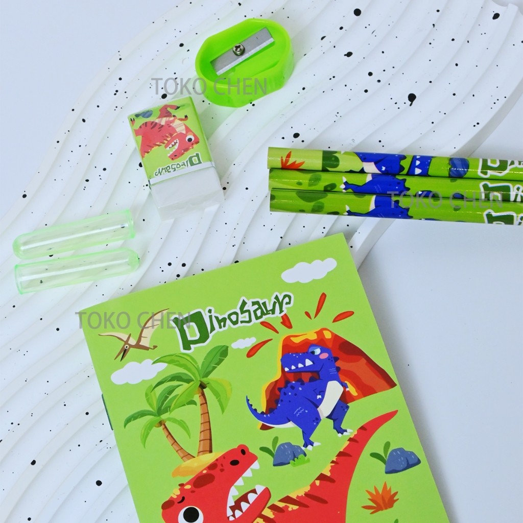 

Bibaile Pencil Set 8 In 1 Alat Tulis Sekolah Anak Lengkap