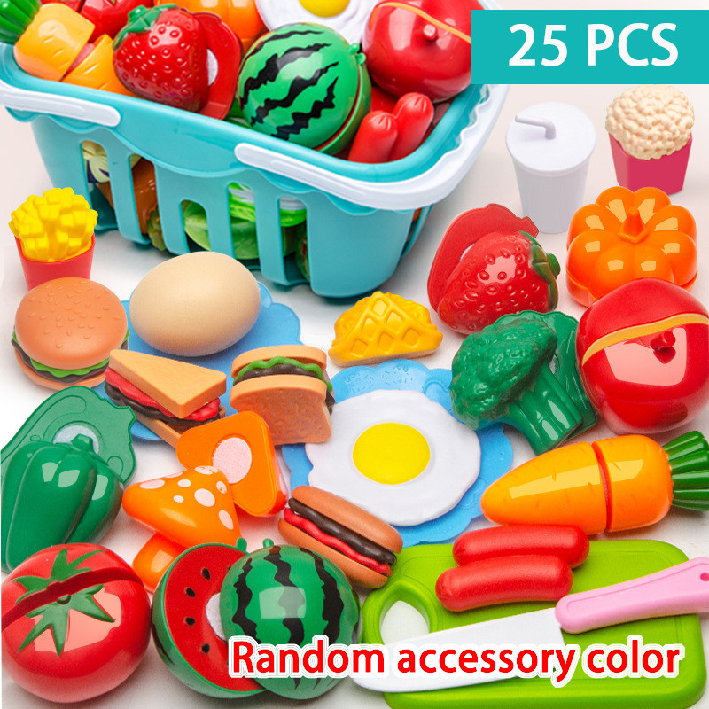 Children's Kitchen Toy Set Simulated Kitchen Cutting Music Simulated Fruit Cutting Cooking Toy Cooki