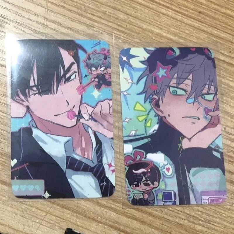 

2Pcs/Set Cute Alien Stage TV Anime Card Ivan Till Cosplay Rounded Corners LOMO Card Postcard Christmas Gifts Girls