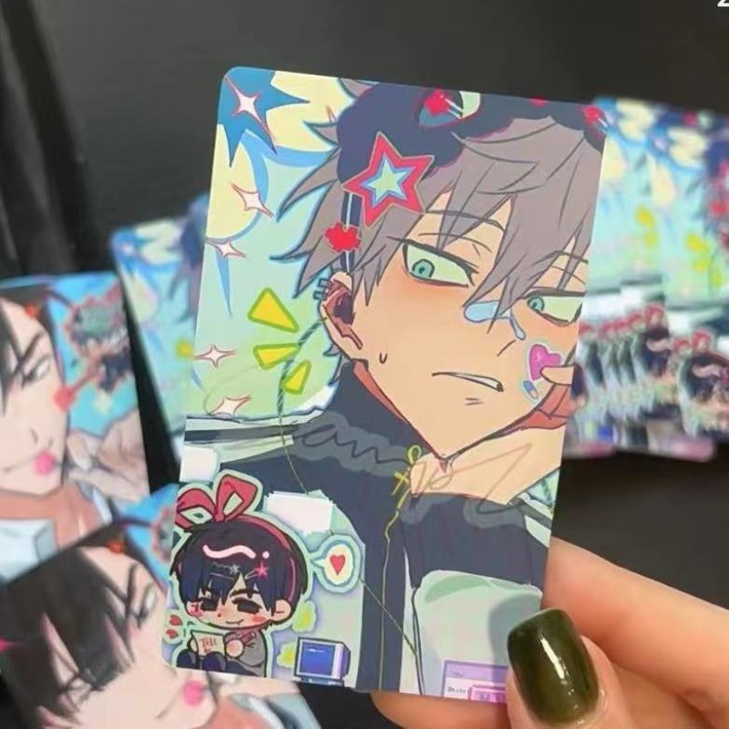 

2Pcs/Set Cute Alien Stage TV Anime Card Ivan Till Cosplay Rounded Corners LOMO Card Postcard Christmas Gifts Girls