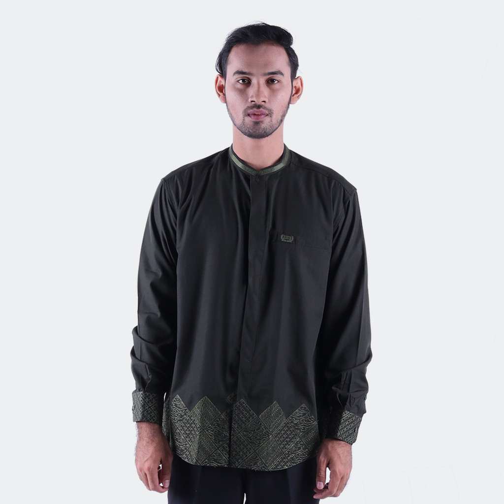 Baju Koko BHS Cosmo Suhaib Hijau Tua