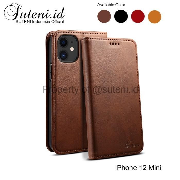 Leather Flip Case iPhone 12 Pro Max Mini Cover Casing Kulit Card