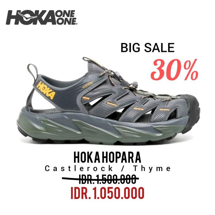 SEPATU RUNNING HOKA HOPARA CASTLEROCK / THYME MEN'S HIKING 100% ORIGINAL BNIB / SEPATU SNEAKERS PRIA