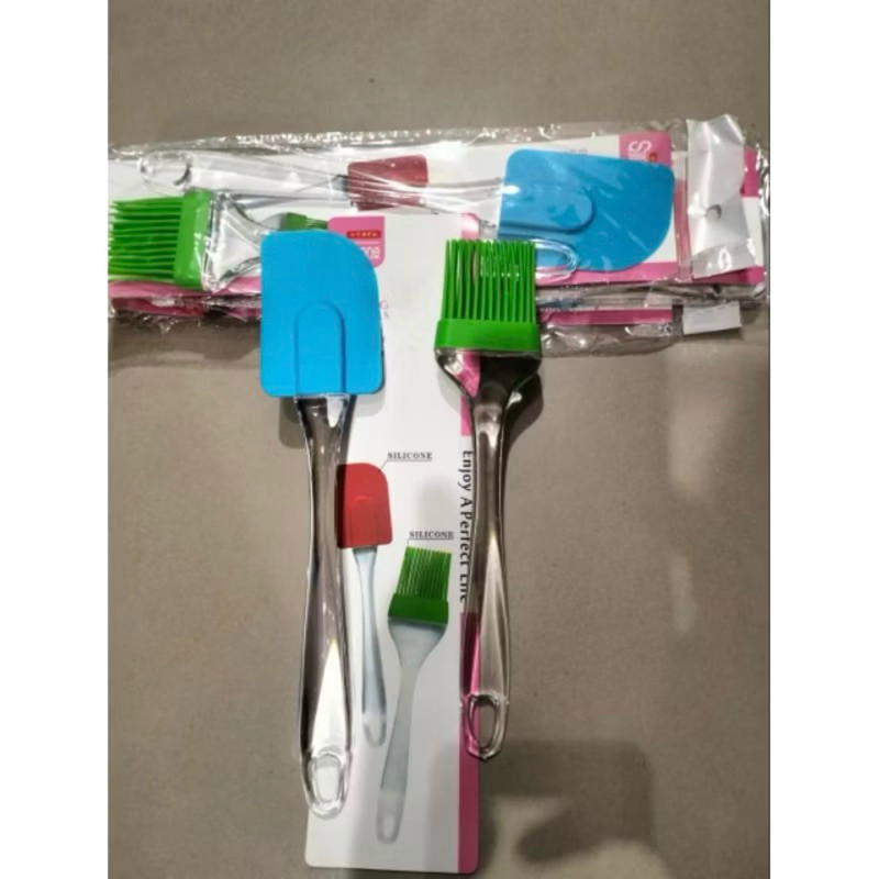 Set Spatula Murah spatula dan kuas kue set bahan silicone silikon import murah