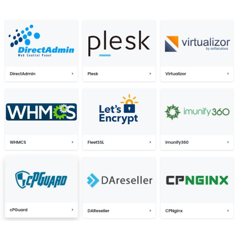License Whmcs, CloudLinux, Plesk, DirectAdmin, DLL