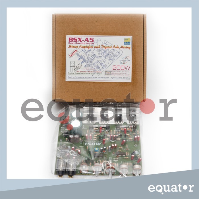 Kit BSX A5 BGR BELL Stereo Amplifier with Digital Echo Mixing