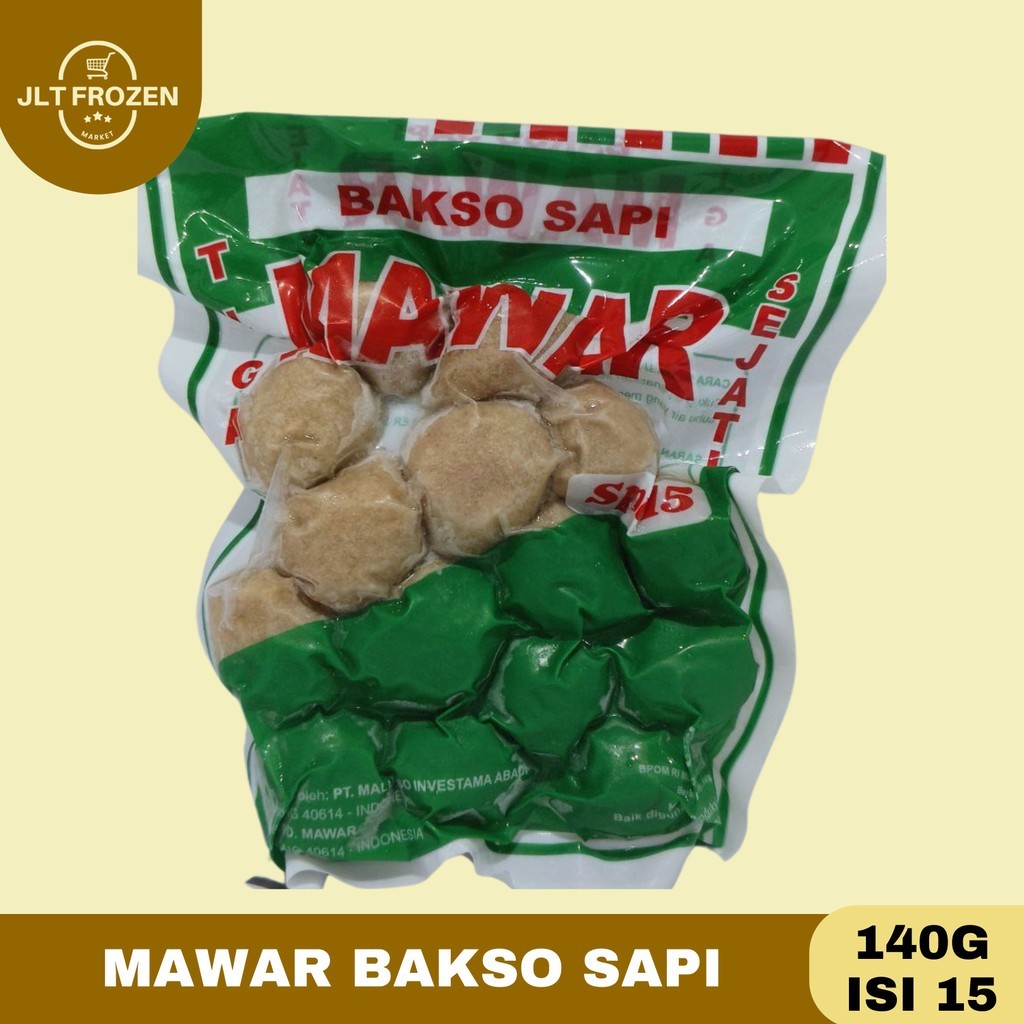 

Mawar Bakso Sapi / Baso Daging Sapi / Meatball / Baso Kecil Kemasan 140g Isi 15 Butir