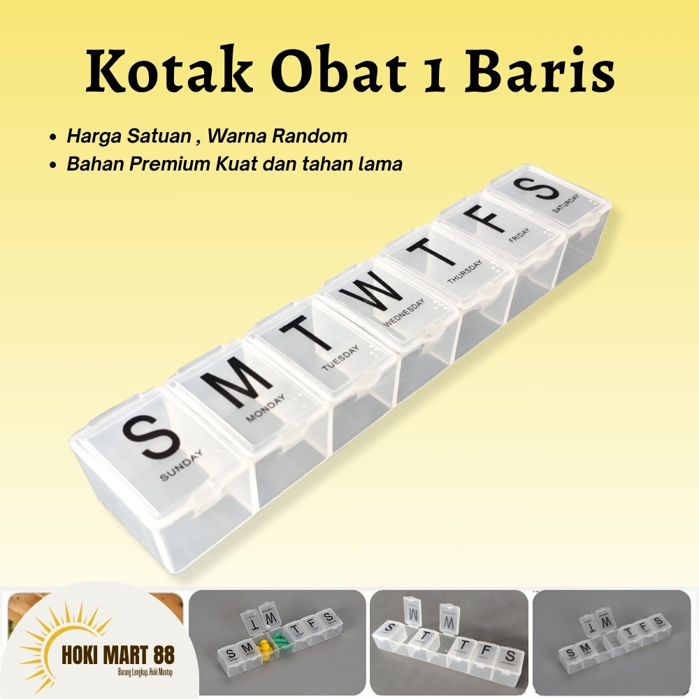 JEDI Kotak Obat / Tempat Obat / Tempat Obat Harian / Kotak Obat Harian / Medicine Box / Kotak Obat 7