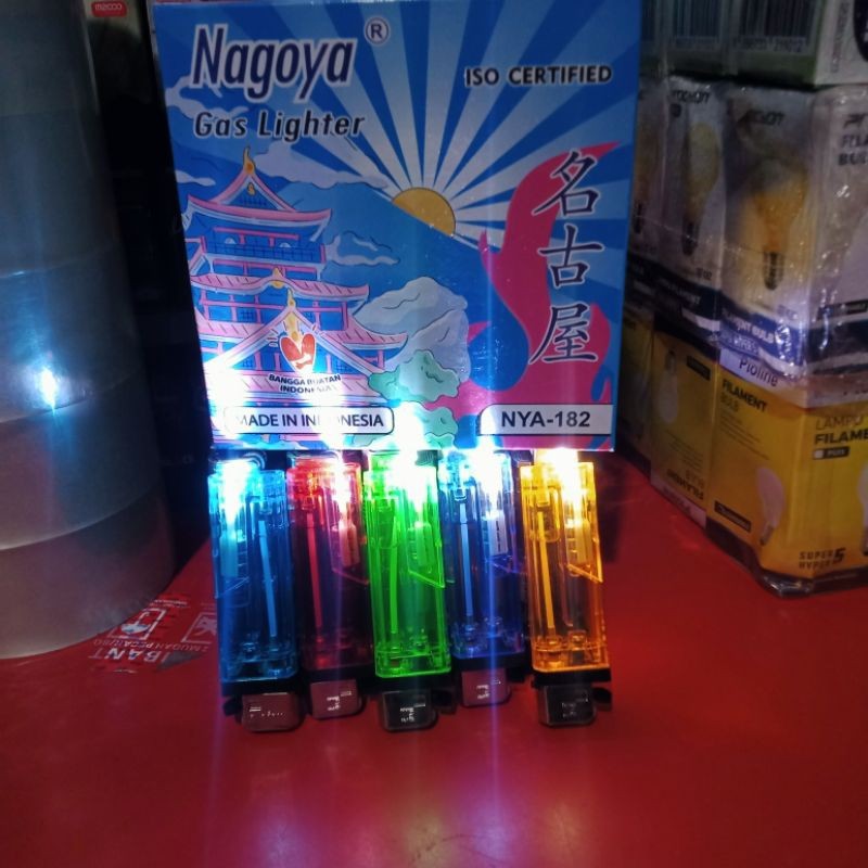 korek api gas senter /korek bensin senter/korek Nagoya senter original 50pcs+dudukan gratis bubble w