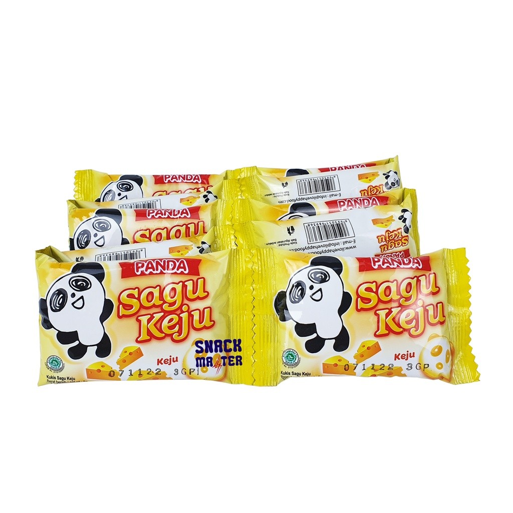 

terbaik Happy Panda Sagu Keju - Netto 10bks x 8gr