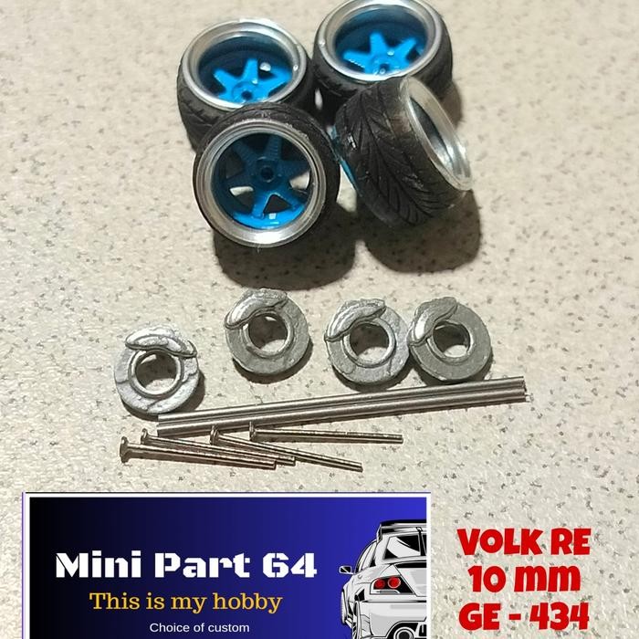 Diorama Diecast Ban 10mm GE434 Miniatur Skala 64