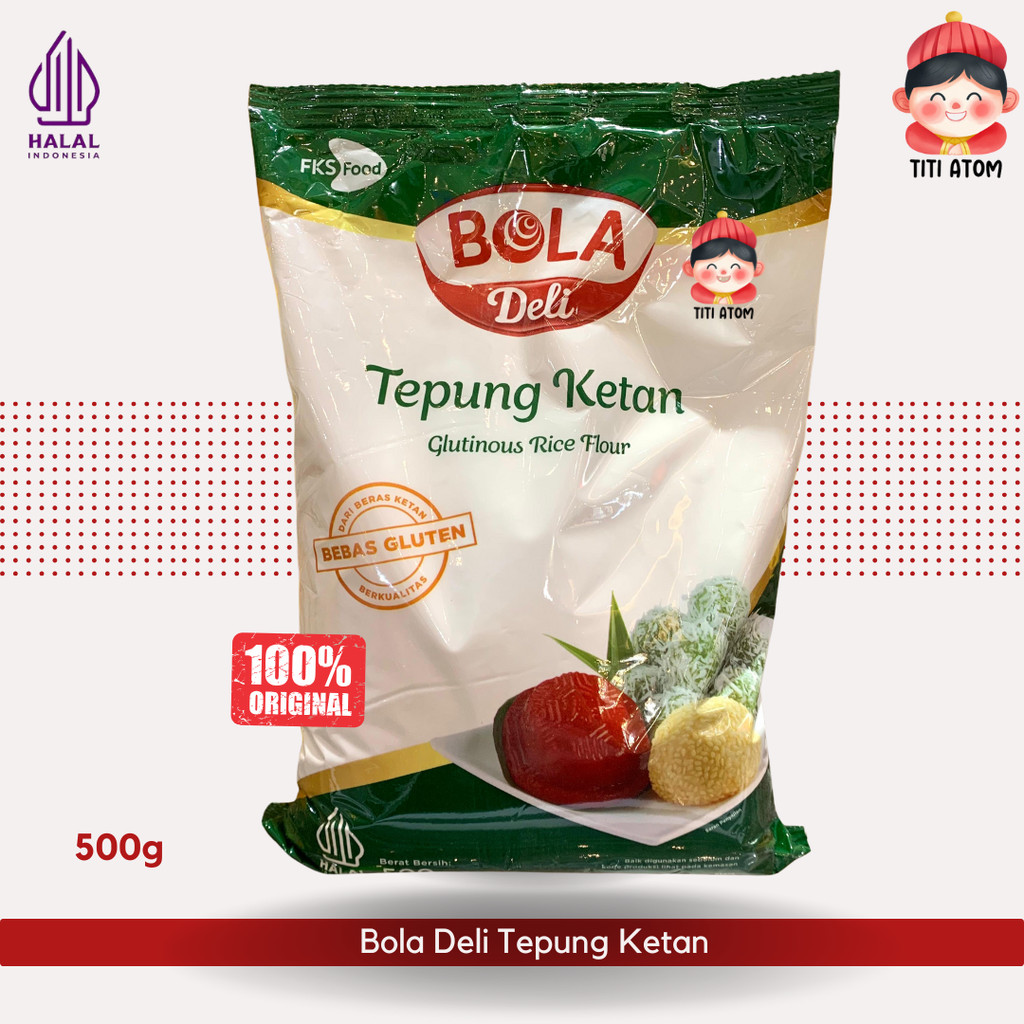 

Bola Deli Tepung Beras Ketan Glutinous Rice Flour Bebas Gluten Free 500g