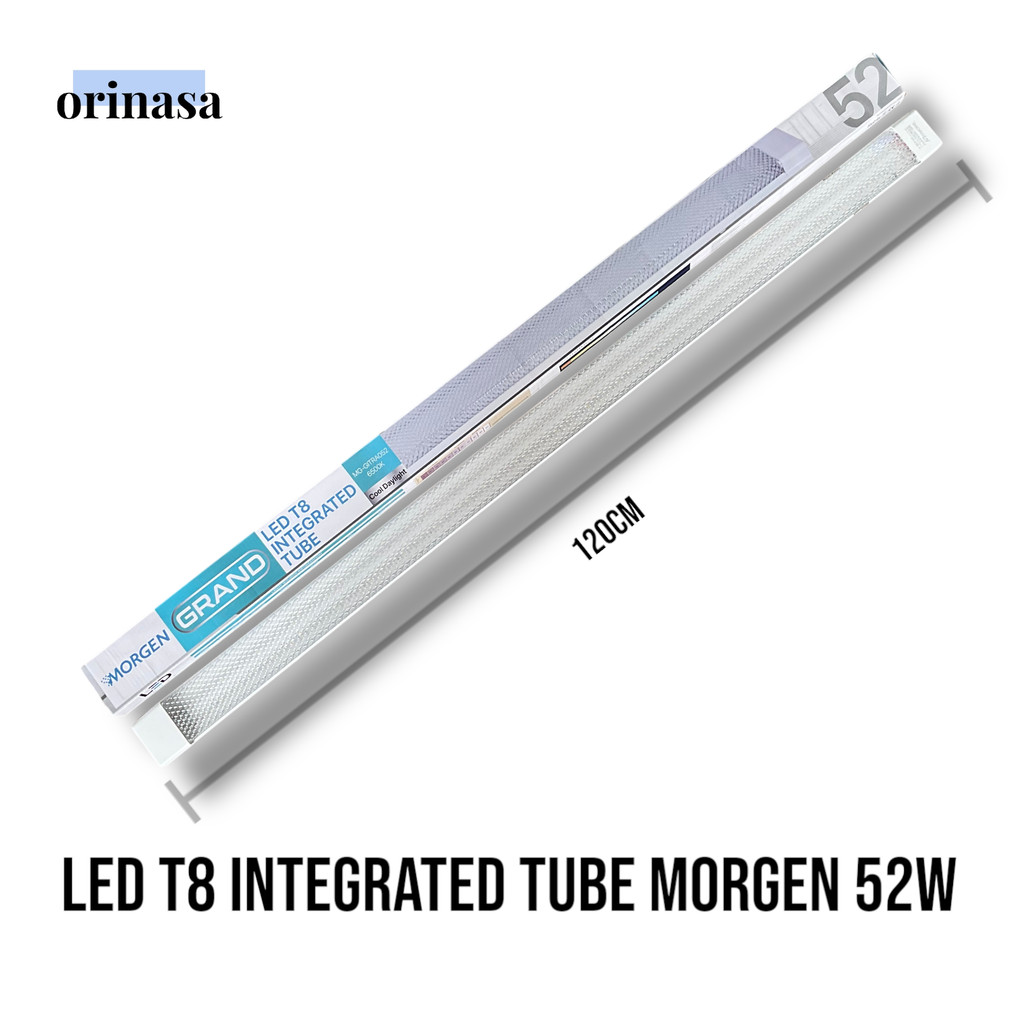 Lampu LED T8 Integrated Tube Morgen Grand 52W 52 Watt Putih 6500K