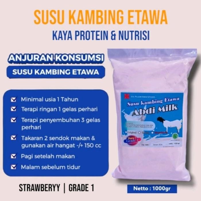 

Hot Produk Susu kambing etawa abdi milk grade 1 1000g susuetawa - Coklat Terbaik dan Terlaris