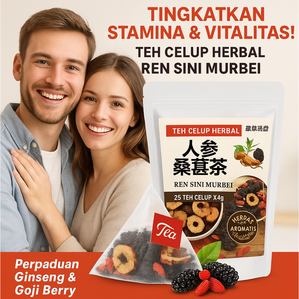 

❤️Beli 1 gratis 2❤️【Vitalitas yang Melonjak】Teh Herbal Ginseng dan Goji Berry 5g*30 bungkus Teh Kesehatan dengan Mulberry dan Goji Berry Teh Pemulihan untuk Begadang yang Meningkatkan Warna Kulit Teh Goji Berry, Ginseng, dan Kurma Mera