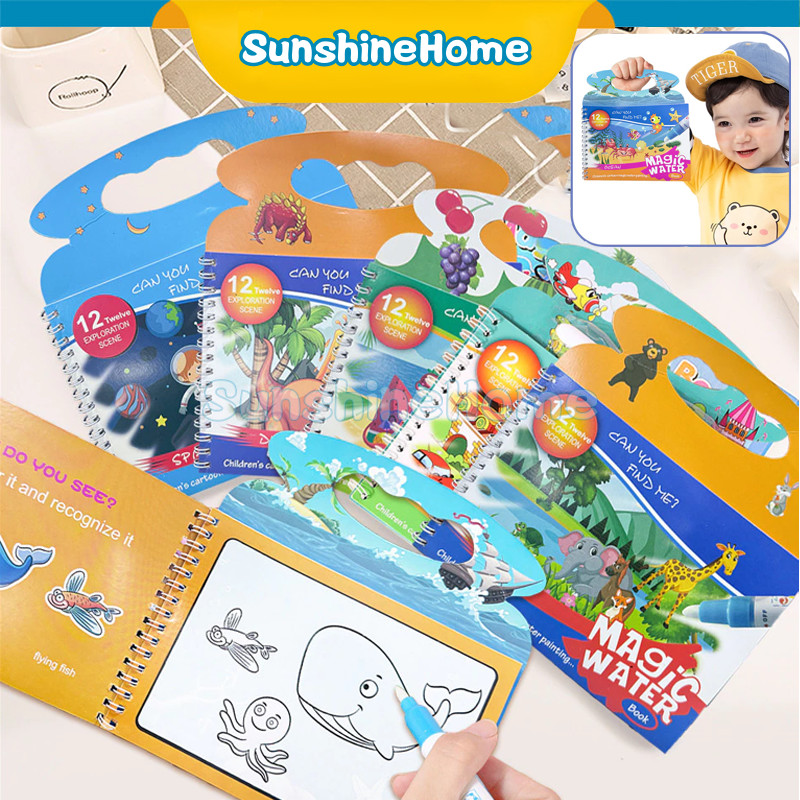 

Magic Water Book Drawing Buku Ajaib Buku Mewarnai Anak