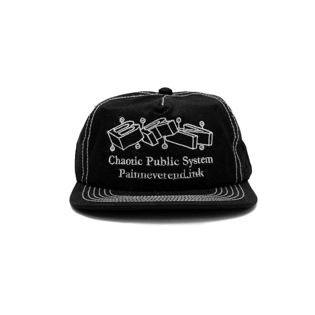 Buron - Bloc Snapback Classic Cap Black | Topi Snapback Classic Bahan Twill Hitam