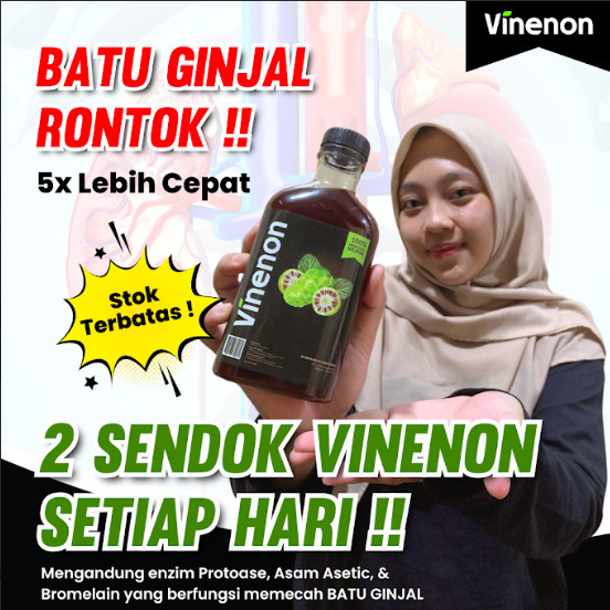 

Vinenon Cuka Mengkudu 100% Organik Untuk Terapi Sembuh Alami dari Batu Ginjal - Halal dan Sudah BPOM