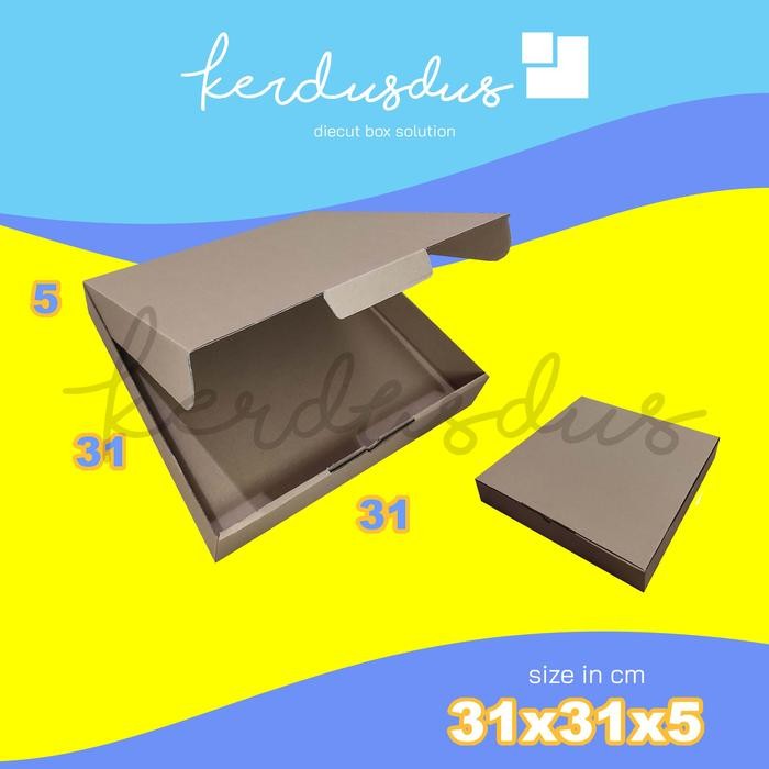 

31x31x5 cm kardus carton box diecut pizza kue packing packaging