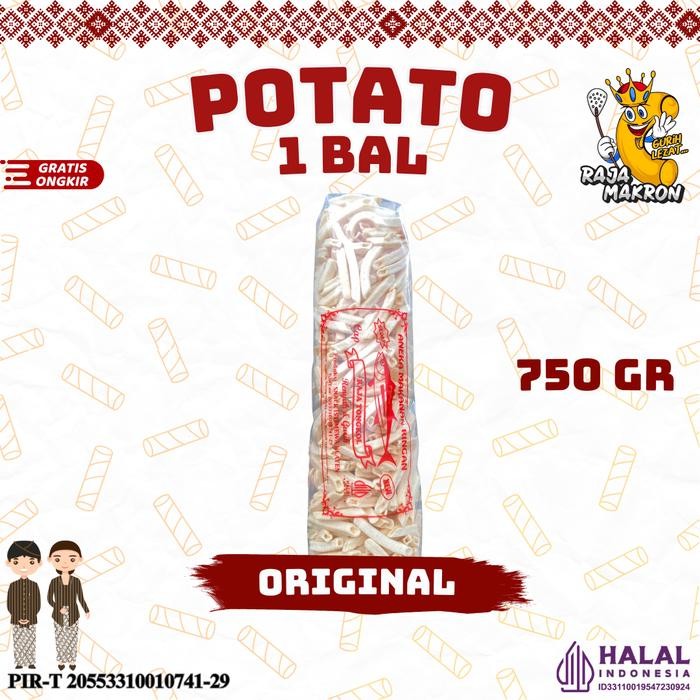 

SALE 1 BAL POTATO CAMILAN 750gr RASA ORIGINAL, BALADO, JAGUNG BAKAR Cemilan Food Snack Kentang Pedas Makanan Kering Manis - ORIGINALTERLARIS
