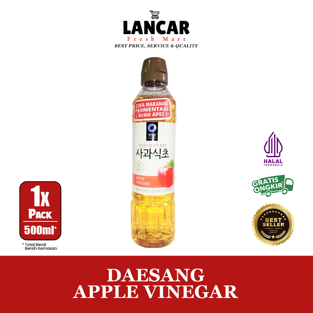 

DAESANG APPLE VINEGAR 500ML / ESSENTIAL CUKA APEL 500ML