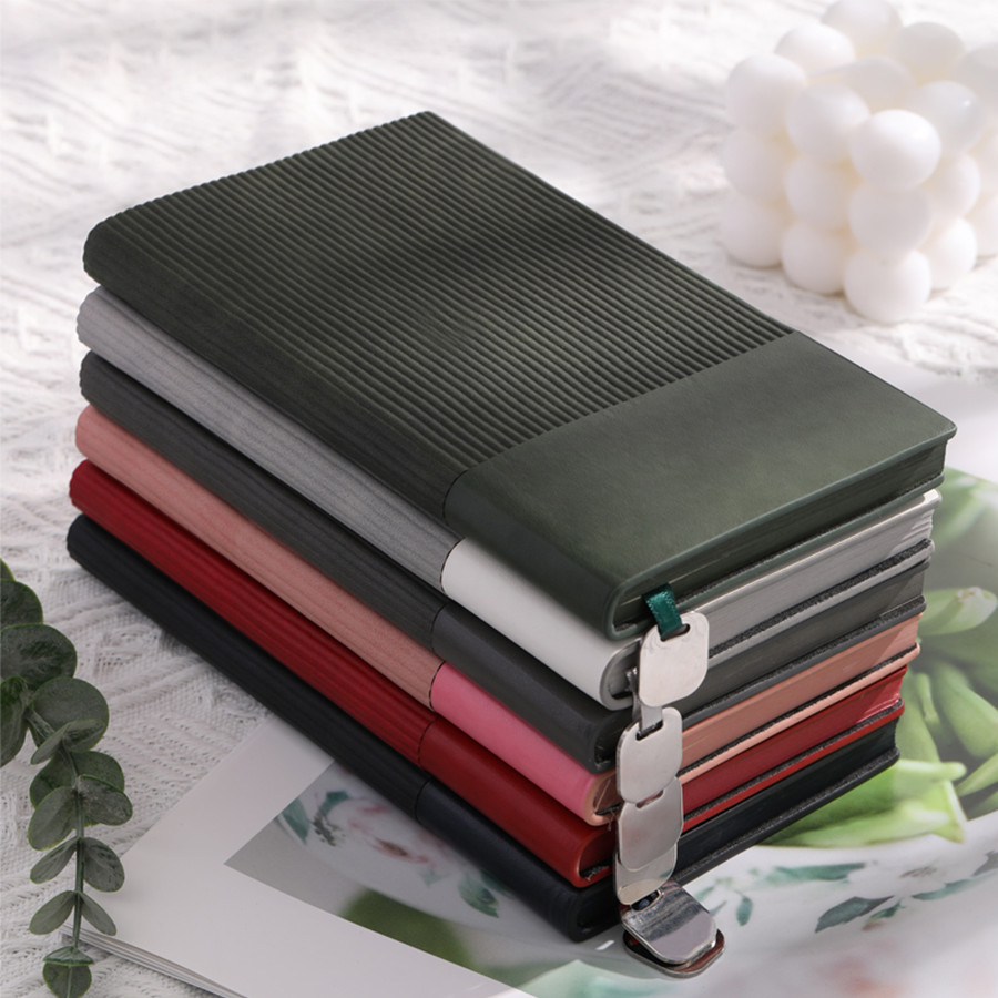

Leather notebook A5200 page vertical pattern hot selling school student hardcover high-quality paper eye protection