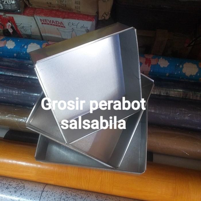 Loyang kue bolu segi kotak ukuran 18 20 22 - 22 x 22