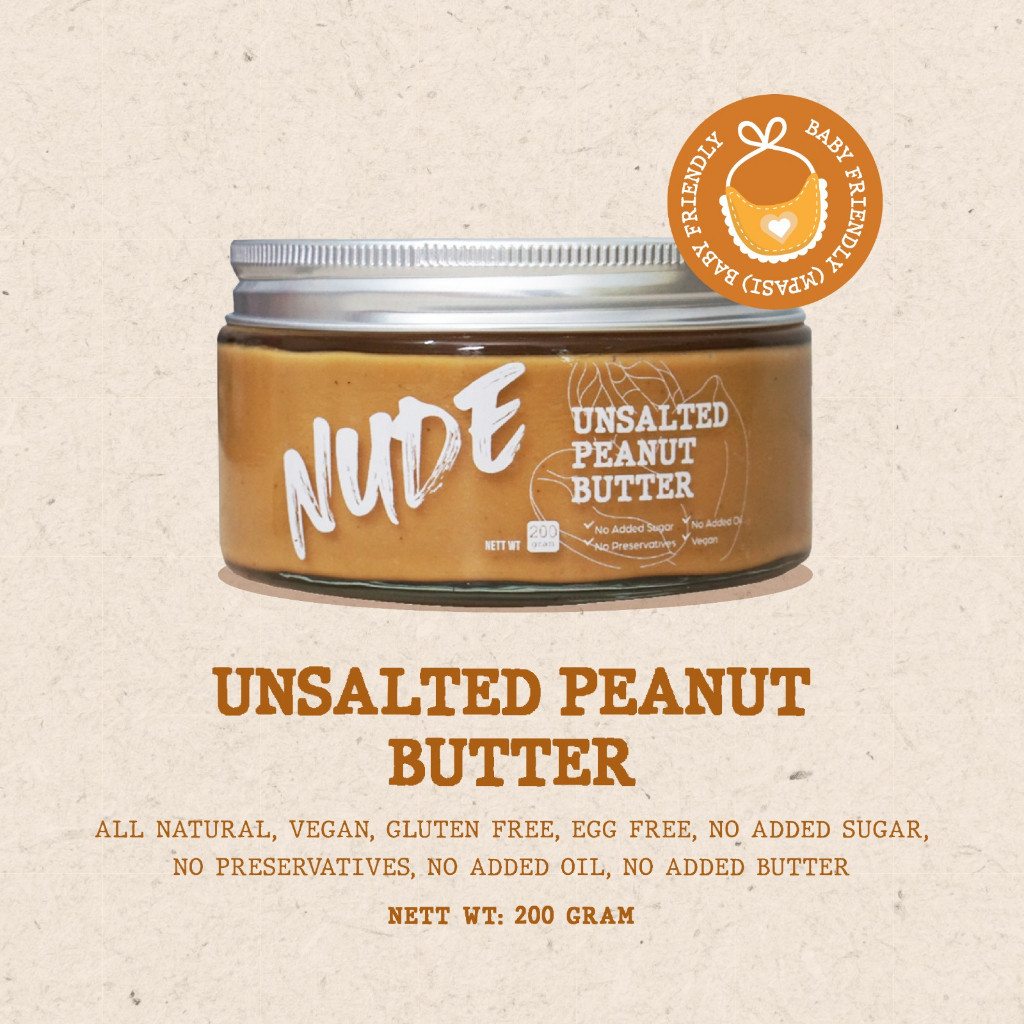 

PROMO Unsalted Peanut Butter (MPASI / Baby Friendly) No added sugar, No preservatives 200g