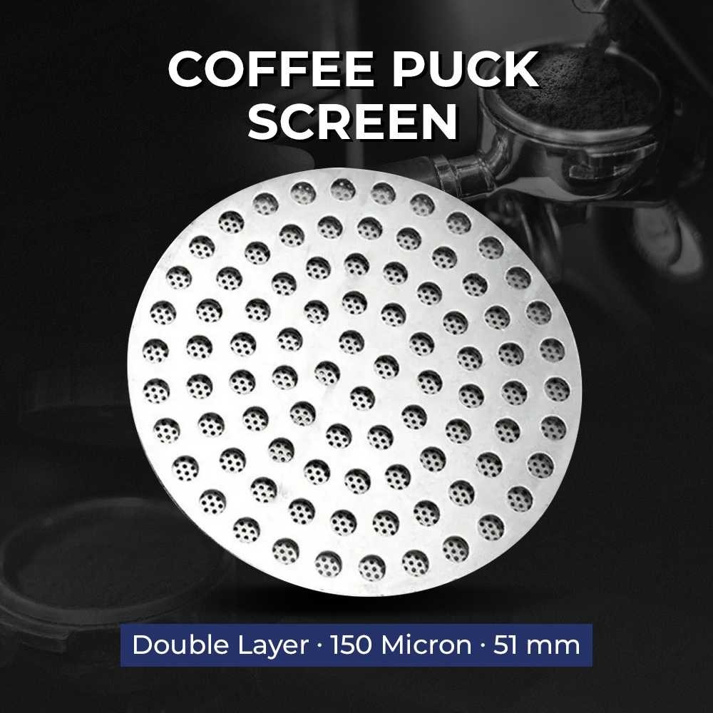 One Two Cups Puck Screen Portafilter Espresso Double Layer 150 Micron - SUS304